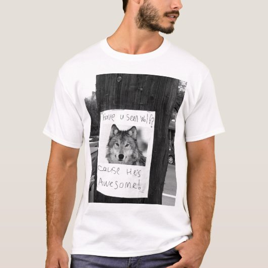 無くなったオオカミ Tシャツ (正面)