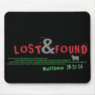 無くなった及び見つけられたキリスト教のmousepad マウスパッド