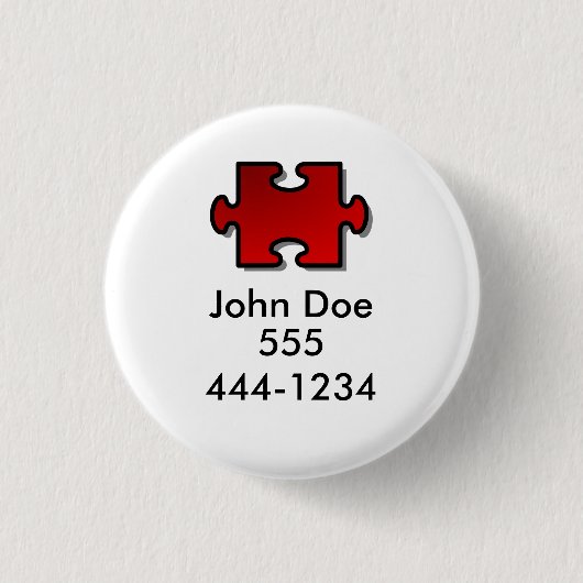 無くなった子供ID 缶バッジ (正面)