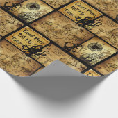 無くなった宝物地図のコラージュの島 ラッピングペーパー (角)