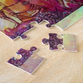 無くなった影の庭、飛行赤いドラゴン ジグソーパズル (側面)