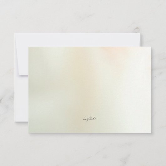 無くなった愛死別のサンキューカード サンキューカード (裏面)