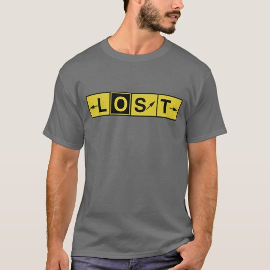 無くなった方向タクシーの走路のシンボルや象徴 Tシャツ (正面)