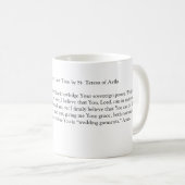 無くなった時間のマグを買い戻す祈りの言葉 コーヒーマグカップ (正面右)