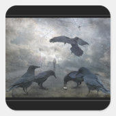 無くなった時間のワタリガラスの演劇 スクエアシール (正面)