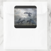 無くなった時間のワタリガラスの演劇 スクエアシール (バッグ)