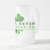 無くなった曇らされたガラスのマグなら フロストグラスビールジョッキ (正面右)