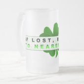 無くなった曇らされたガラスのマグなら フロストグラスビールジョッキ (正面左)