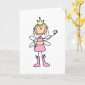 無くなった歯カードを持つ歯の妖精 カード (黄色い花)