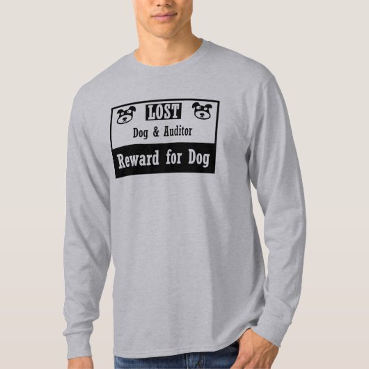 無くなった犬の会計検査官 Tシャツ (正面)