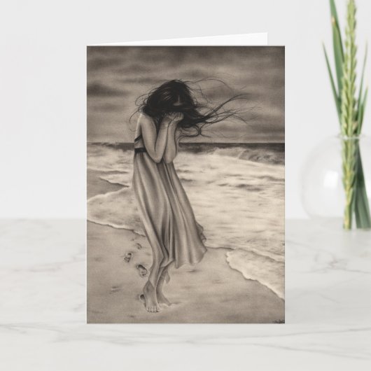 無くなった足音の挨拶状 カード (正面)