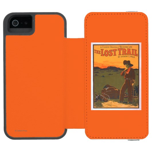 無くなった道-喜劇の戯曲西部の生命 INCIPIO iPhoneウォレットケース (フォリオオープン)