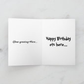 無くなっている得て下さい: 父の日の挨拶状 カード (内部)