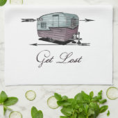 無くなっている-ヴィンテージのトレーラーの台所タオル得て下さい キッチンタオル (折り畳み)