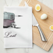 無くなっている-ヴィンテージのトレーラーの台所タオル得て下さい キッチンタオル (四つ折り)