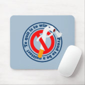 無やめ喫煙で勝つやる気を起こさせること マウスパッド (マウス)