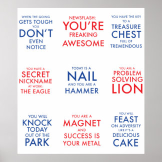 無やる気を起こさせる気のポインスパイアースター ポスター