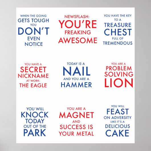 無やる気を起こさせる気のポインスパイアースター ポスター (正面)