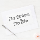 無アニメ 長方形シール (封筒)