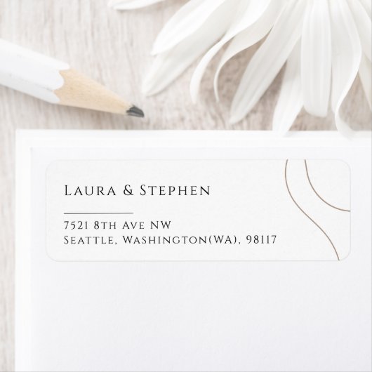 無エレガント中性の対結婚差出人住所 ラベル (インサイチュ)