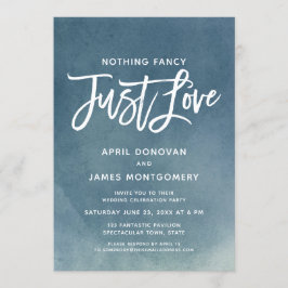 無グラデーションいラブファンシーブラシタイポグラフィ 招待状