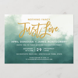 無グラデーションいラブファンシーブラシタイポグラフィ 招待状