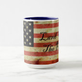 無グランジ料のマグランド米国国旗 マグカップ (中央)