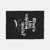 無ゴール生活 フリースブランケット (正面(横))