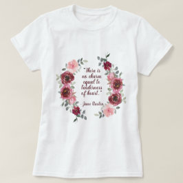 無チャームアウステン引用文女子 Tシャツ