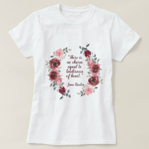無チャームアウステン引用文女子 Tシャツ