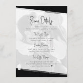 無ファンシーモダンカジュアル結婚詳細 エンクロージャーカード (正面)