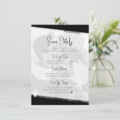 無ファンシーモダンカジュアル結婚詳細 エンクロージャーカード (スタンド正面)