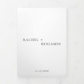 無モダンエレガント常ミニマクラシックリストフォーマル 三つ折りカード (カバー)