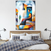 無モダン虚時代のキューバ人のビジョン キャンバスプリント (インサイチュ (寝室))