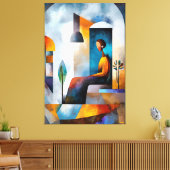 無モダン虚時代のキューバ人のビジョン キャンバスプリント (インサイチュ (リビング))