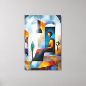 無モダン虚時代のキューバ人のビジョン キャンバスプリント (正面)