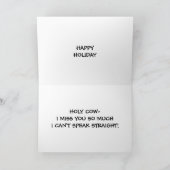 無モー国の恋しく思クリスマス シーズンカード (内部)