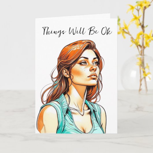 無事に治る | I約束 カード (黄色い花)