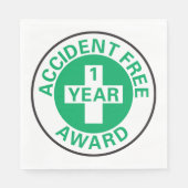 無事故の賞 スタンダードランチョンナプキン (正面)