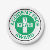 無事故の賞 ペーパープレート (正面)