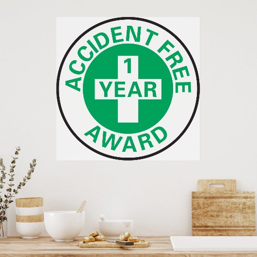 無事故の賞 ポスター (キッチン)