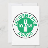 無事故の賞 招待状 (正面)