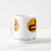 無人の無人機のマグ コーヒーマグカップ (正面左)