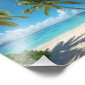 無人化したアメリカのビーチ フォトプリント            (角)