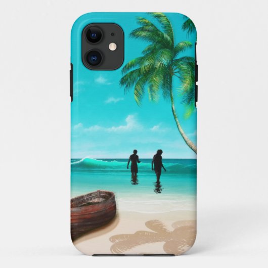 無人島の夫婦 Case-Mate iPhoneケース (裏面)