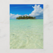 無人島縦書きはがき ポストカード (正面)