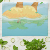 無人島 キッチンタオル (折り畳み)
