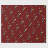 無人機の飛行 ラッピングペーパー (フラット)