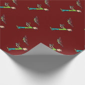 無人機の飛行 ラッピングペーパー (角)