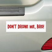 無人機は私Bro バンパーステッカー (車上)